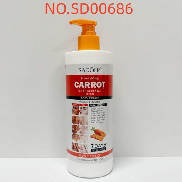 SADOER Carrot Whitening Body Lotion 500ML