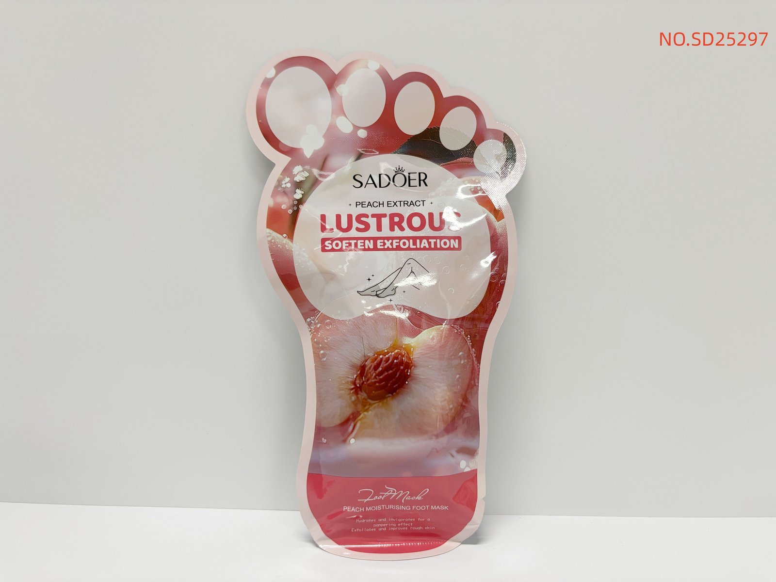 HB4006-sadoer-peach-moisturizing-foot-mask-foreign-version-40ml-pair-1.jpeg SADOER Peach Moisturizing Foot Mask 40ML/pair - Image 1