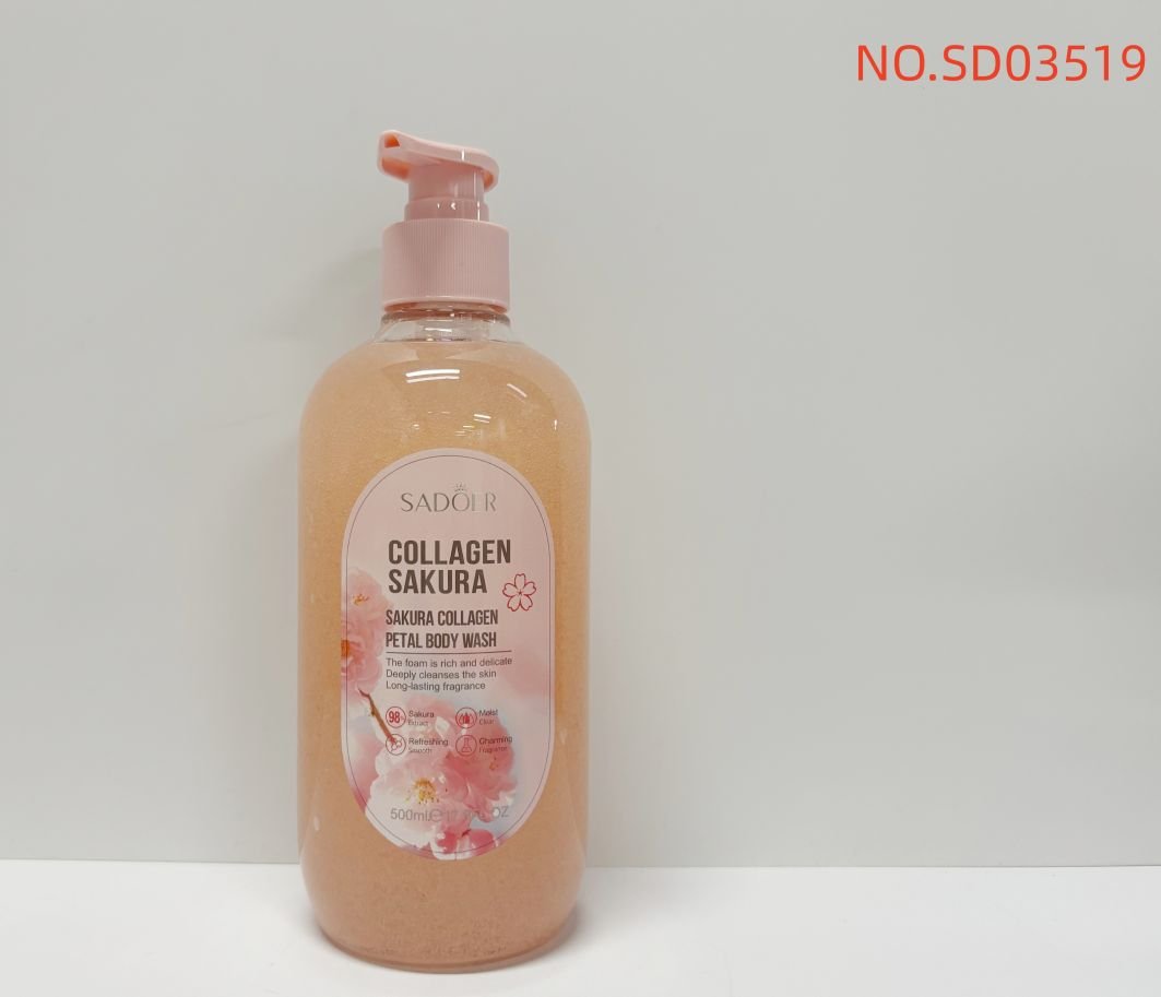 HB4031-sadoer-cherry-blossom-collagen-petal-bath-gel-foreign-version-500ml.jpeg SADOER Cherry Blossom Collagen Petal Bath Gel 500ML - Image 1