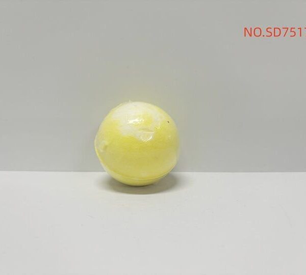 SADOER Lemon Fragrance Bath Salt Ball - Yellow and White – HB4077