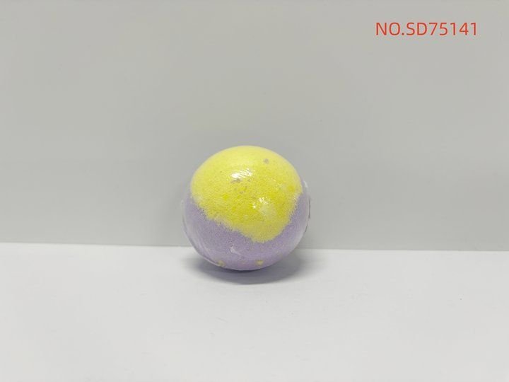 HB4085-sadoer-perilla-fragrance-bath-salt-ball-purple-yellow-and-white-foreig.jpeg SADOER Perilla Fragrance Bath Salt Ball - Purple – HB4085 - Image 1