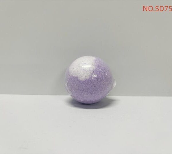 SADOER Lavender Scented Bath Salt Ball - Purple and White