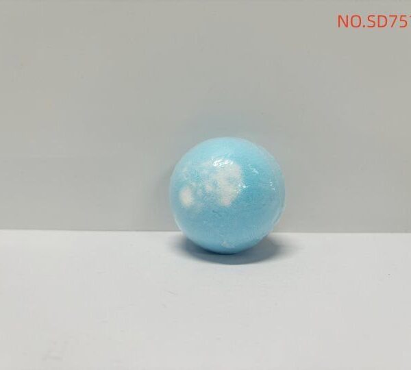 SADOER Blueberry Scented Bath Salt Ball - Blue and White