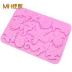 Judian 13-Cavity Marine Life Creative Chocolate Mold, Starfish and Shell Silicone Cake Decorating Tool - Image 4