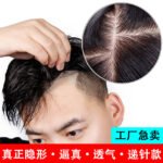 Men's Hand-Tied Lace Front Wig with Bio Scalp
