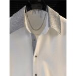 Men's Contrast Collar Short Sleeve Shirt - Image 4