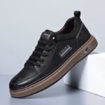 Men's Thick Sole White Sneakers - Image 8