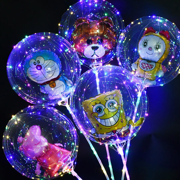 20-Inch Glowing Bobo Cartoon Balloon