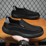 Men's Lightweight Thick-Sole Slip-On Canvas Casual Loafers - Image 4