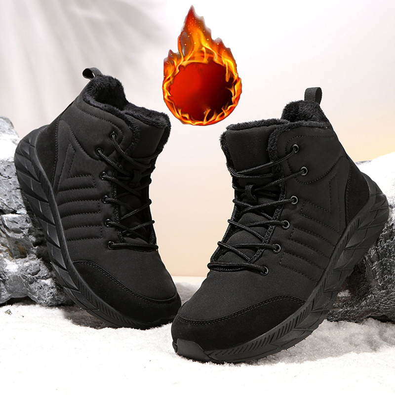 O1CN011JzRAj1uwJUg9Ekun_2220691246101-0-cib.jpg Unisex Fleece-Lined High-Top Winter Snow Boots - Image 1