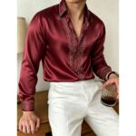 Men's Digital Print Long-Sleeve Shirt - Image 17