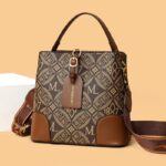 Vintage Printed Bucket Bag - Image 2
