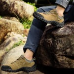 Men's Breathable Cowhide Outdoor Hiking Shoes - Image 2