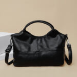 Textured Leather Tote Bag - Image 2