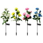 Solar Hydrangea Flower Garden Stake Light - Image 14
