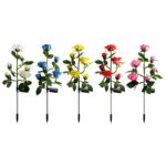 Solar Hydrangea Flower Garden Stake Light - Image 15