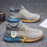 Men's Knitted Mesh Running Shoes - Image 3