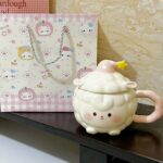 Little Sheep Pink, With Round Spoon & Exquisite Gift Bag / 350ml