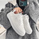 Men's Breathable White Sneakers - Image 4