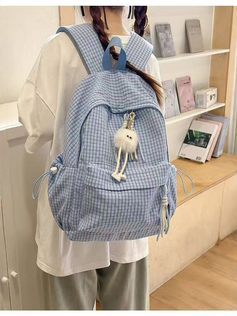 O1CN0181kQbb1mHzjUUTFRM_2201413024930-0-cib.jpg Grid Pattern Backpack - Image 1