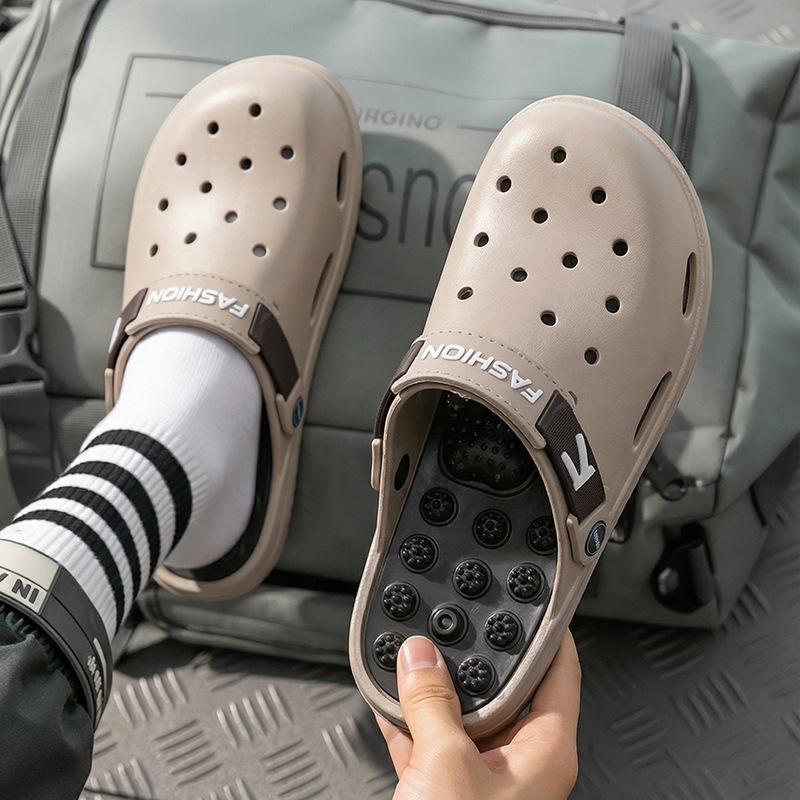 O1CN018EkYdg1aSjdtIwU71_2215118793329-0-cib.jpg Unisex Thick-Sole Acupressure Slippers - Image 1