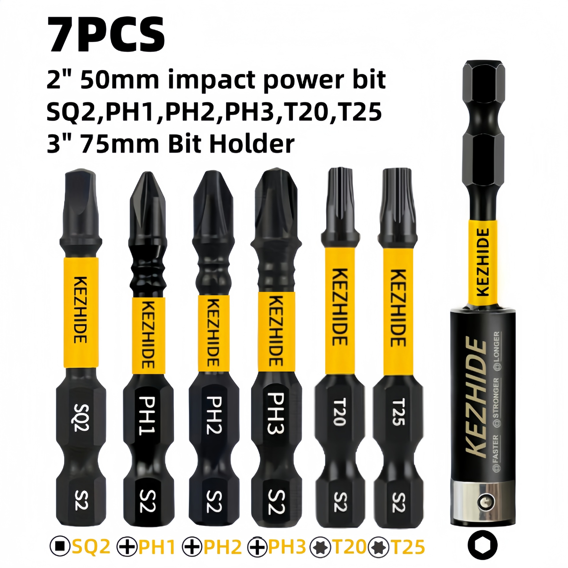 O1CN019Z7OXt2BgbKYXHZvO_4118508368-0-cib.jpg KEZHIDE Screwdriver Bit Set with Extension Rod - Image 1