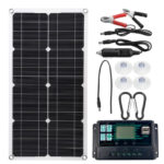 25W Solar Car Battery Charger with Controller - 12V/24V