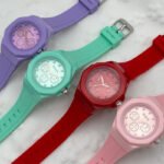 Women's Three-Eye Quartz Watch with Silicone Strap - Image 2
