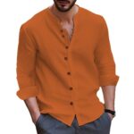 Men's Linen Long-Sleeve Shirt - Image 5