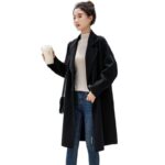 Women's High-End Mid-Length Slim-Fit Wool Coat - Image 5