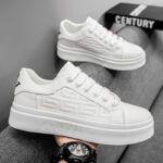 Men's Breathable White Sneakers - Image 3