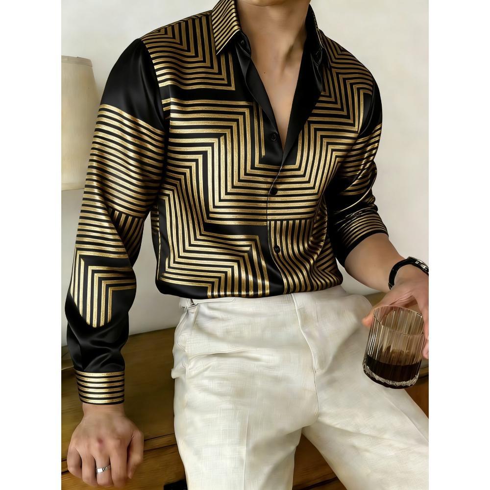 O1CN01BXMZ5s1J5yVa8CtlR_2214106810978-0-cib.jpg Men's Digital Print Long-Sleeve V-Neck Shirt - Image 1