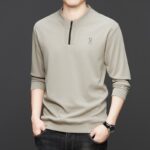 Men's Half-Zip Long-Sleeve Pullover - Image 4
