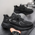Men's Thick Sole Mesh Sneakers - Image 4