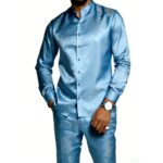 3D Printed Satin Suit Set