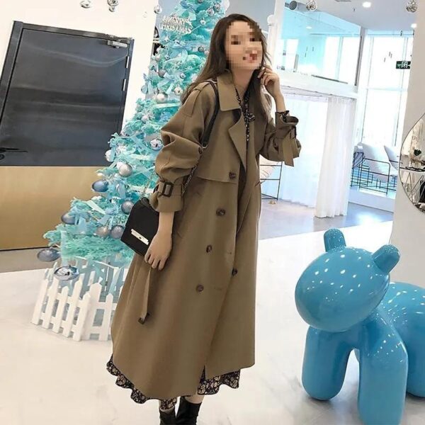 Women's Belted British-Style Trench Coat