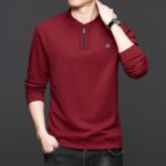 Men's Half-Zip Long-Sleeve Pullover - Image 2
