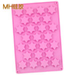 25-Cavity 3D Five-Pointed Star Chocolate Mold, Thin Cookie Mold, DIY Baking Mold - Image 2