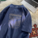 Navy Blue Cotton Short Sleeve 5006 / XXXL