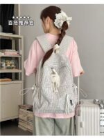 Grid Pattern Backpack - Image 2