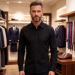 Waffle Textured Non-Iron Long Sleeve Shirt - Image 2