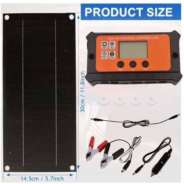 O1CN01HnrBY01Ry26zk7Tch_6000000002179-0-cib.jpg 12V Solar Car Battery Charger & Maintainer - 6W-600W - Image 1