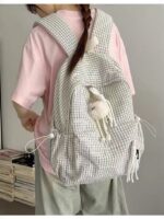 Grid Pattern Backpack - Image 4