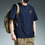 Navy Blue 2151 Short Sleeve 100% Cotton / XL (Recommended 140 170 Lbs