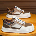 Men's Leather Casual Sneakers - Image 4