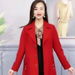 Women's Slim-Fit Mid-Length Trench Coat - Image 4