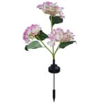 Solar Hydrangea Flower Garden Stake Light - Image 20