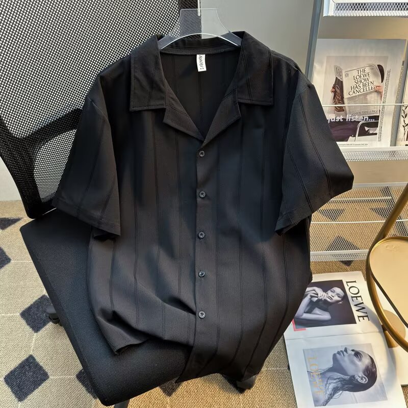 O1CN01Js2yry1twTywBSKW1_2219499975966-0-cib.jpg Cuban Collar Short Sleeve Shirt - Image 1