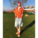 Orange Plaid Short Sleeve Shirt - Image 3