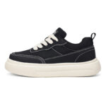 Men's Breathable Lightweight Thick-Sole Mesh Skate Sneakers - Image 4
